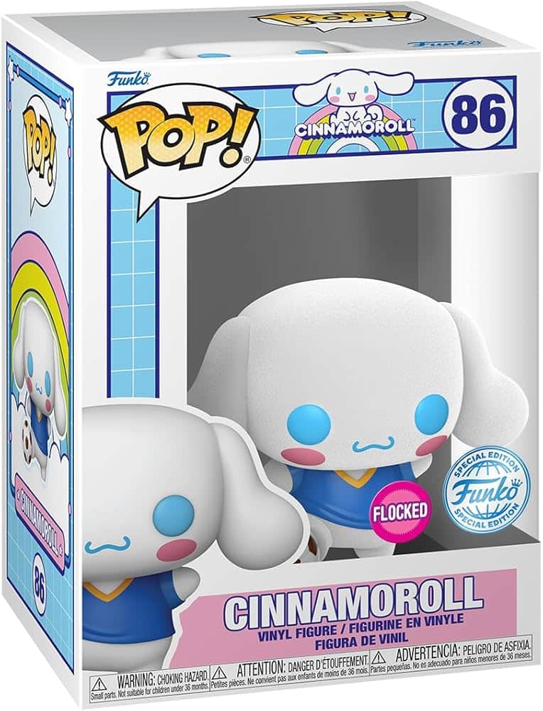 FUNKO POP SANRIO CINNAMOROLL WITH SOCCER BALL FLOCKED SPECIAL EDITION 86